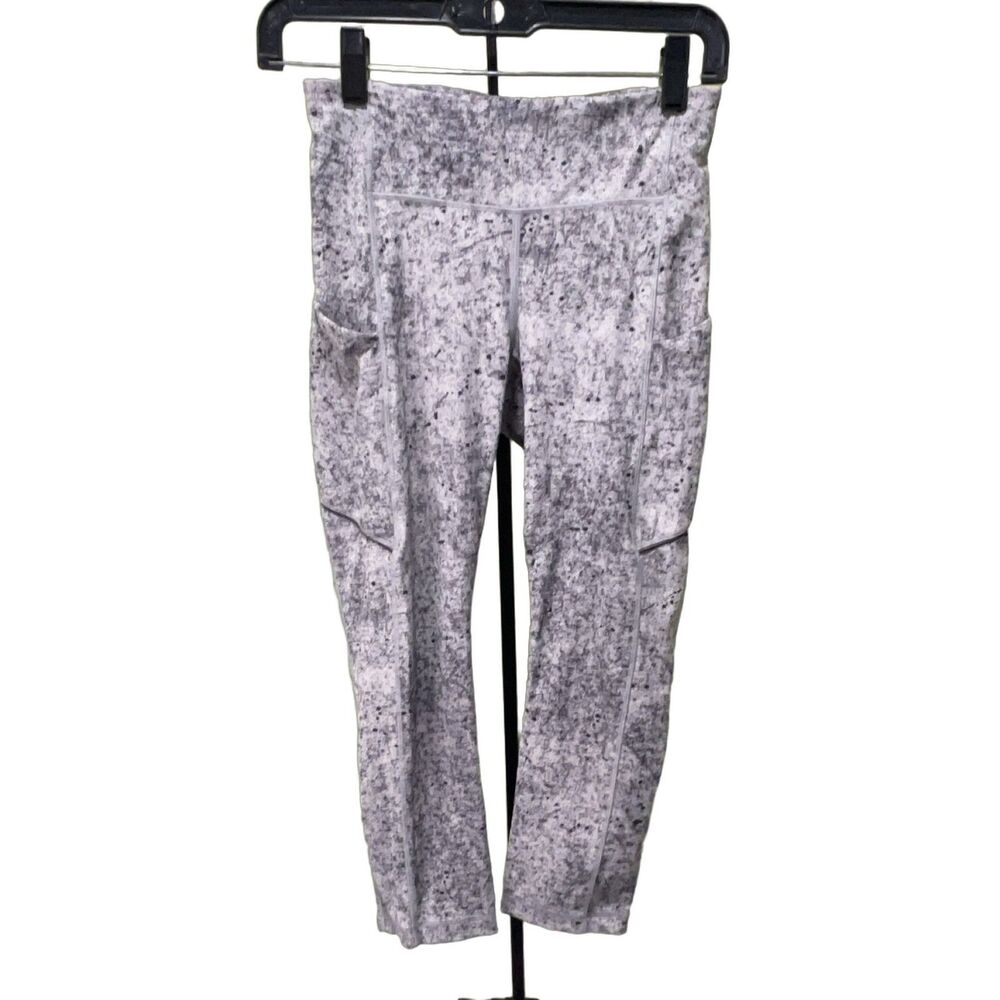 lululemon Speed Up Tight Leggings Women's 4 Gray Pockets Gym Yoga Running
